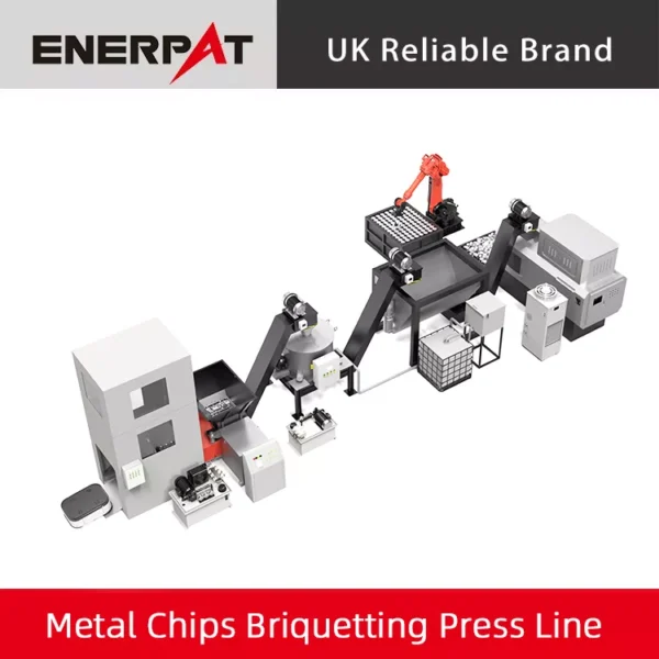 metal chips recycling system