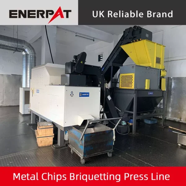 metal chips recycling system