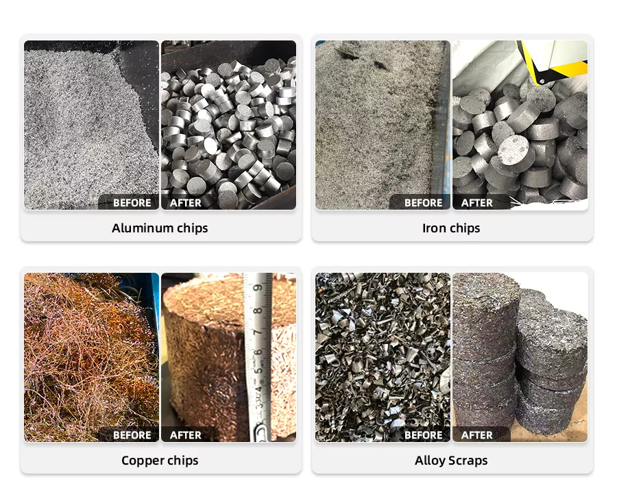 metal chips recycling system